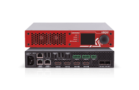 Lightware UBEX-Pro20-HDMI-F130 RED 2xCAT Optical AV Over IP Video System for 10G Networks with Full USB 2.0 support - 91820407 - Creation Networks