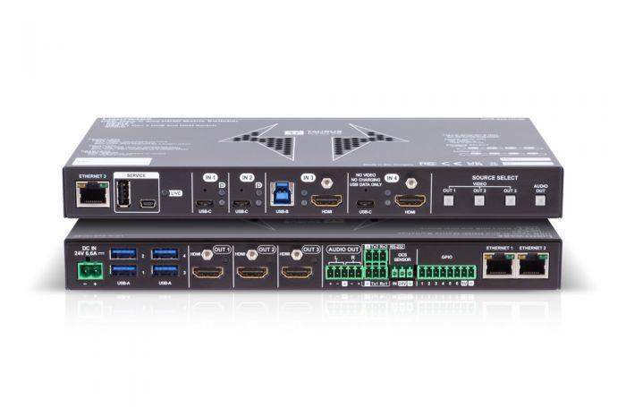 LightWare UCX-4x3-HC40 Universal Switcher with HDMI 2.0 and USB-C connectivity - 91310089 - Creation Networks