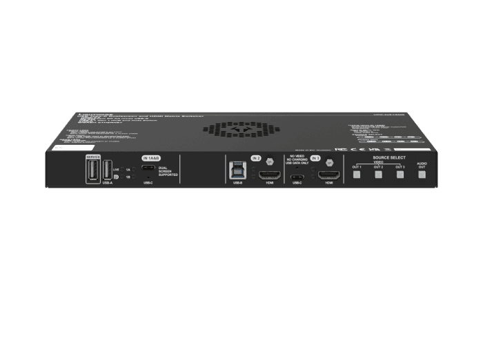 LightWare UCX-4x3-HCM40 USB Type-C Dualscreen and HDMI Matrix Switcher - 91310103 - Creation Networks