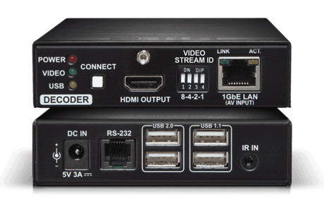 Lightware VINX-110-HDMI-DEC AV Over IP Scaling Multimedia Extender with USB K+M, RS-232 and IR - 91810003 - Creation Networks