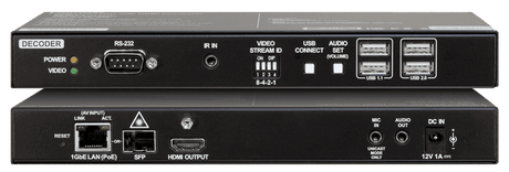 Lightware VINX-110AP-HDMI-DEC AV Over IP Scaling Multimedia Extender with USB K+M, RS-232 and IR - 91810010 - Creation Networks