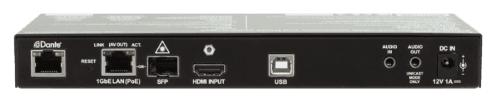 Lightware VINX-120AP-HDMI-ENC-DNT AV Over IP Scaling Multimedia Extender with USB K+M, PoE and DANTE/AES67 support - 91810011 - Creation Networks