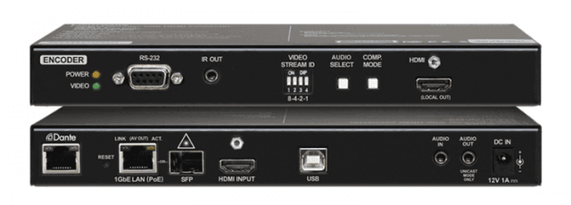 Lightware VINX-120AP-HDMI-ENC-DNT AV Over IP Scaling Multimedia Extender with USB K+M, PoE and DANTE/AES67 support - 91810011 - Creation Networks