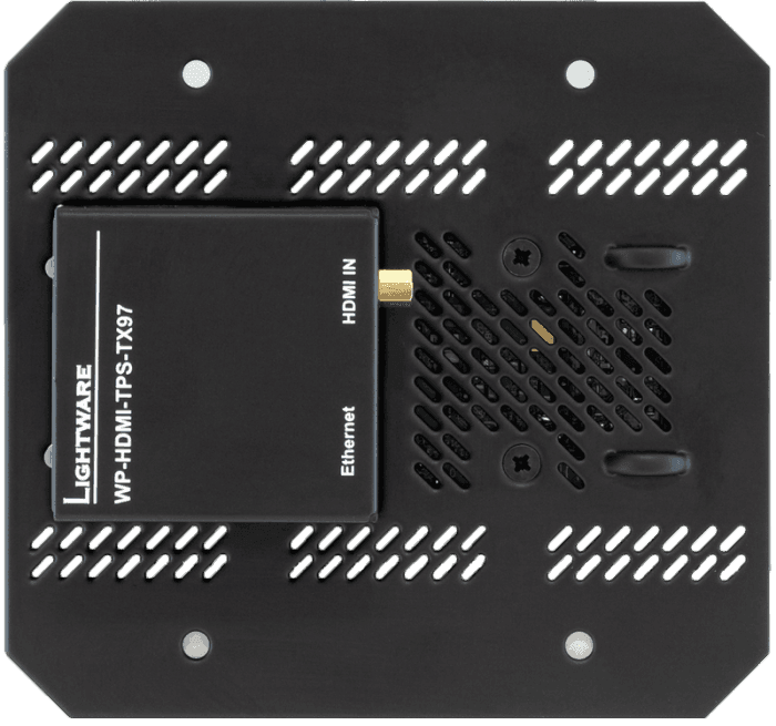 Lightware WP-HDMI-TPS-TX97-FP-8AT Wallplate (WP) TPS Extender for Single CATx Cable with PoE - 91540090 - Creation Networks