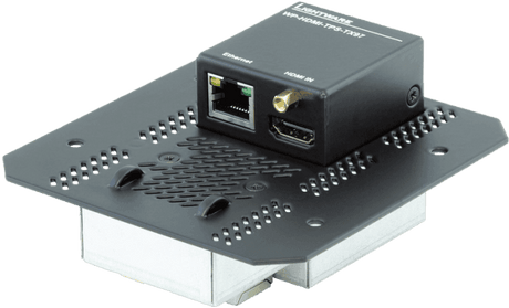 Lightware WP-HDMI-TPS-TX97-FP-8AT Wallplate (WP) TPS Extender for Single CATx Cable with PoE - 91540090 - Creation Networks