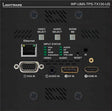 Lightware WP-UMX-TPS-TX130-US Black UMX Series TPS (HDBaseTTM) Wallplate for VGA and HDMI - 91540009 - Creation Networks