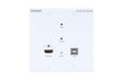 Lightware WP-VINX-110P-HDMI-ENC Wallplate AV Over IP Scaling Multimedia Extender with USB K+M and PoE support (White) - 91810024 - Creation Networks