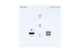 Lightware WP-VINX-110P-HDMI-ENC Wallplate AV Over IP Scaling Multimedia Extender with USB K+M and PoE support (White) - 91810024 - Creation Networks