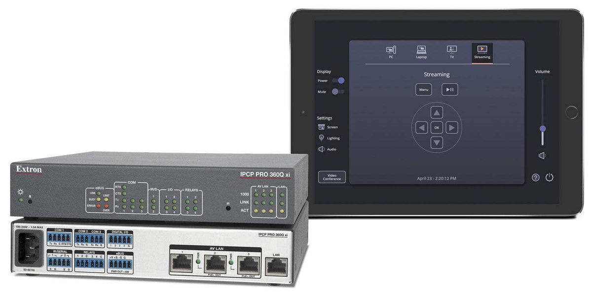 Extron Control Tablet Extron LinkLicense Control System UI Upgrade – Creation Networks