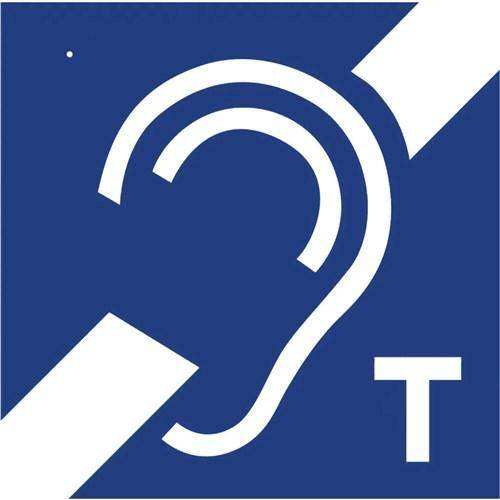 Listen Tech Hearing Loop Sign (large) - GG00001 Assistive Listening Listen Technologies