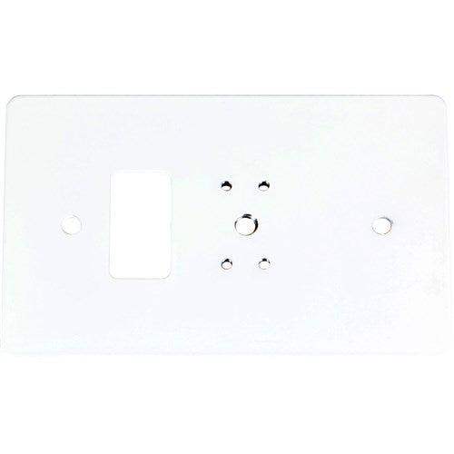 Listen Tech LA-347-WH Wall Box Mounting Plate-White - Creation Networks