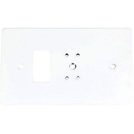 Listen Tech LA-347-WH Wall Box Mounting Plate-White - Creation Networks