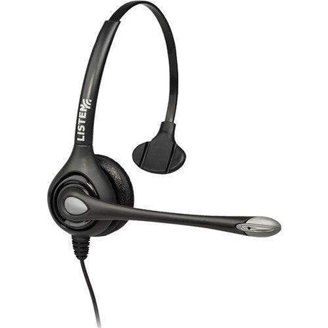Listen Tech LA-452 Headset 2 - Single on ear w/noise cancelling boom mic - Creation Networks