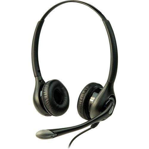 Listen Tech LA-453 Headset 3 (Over Head Dual w/Boom Mic) - Creation Networks