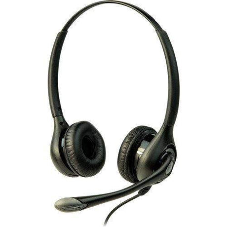 Listen Tech LA-453 Headset 3 (Over Head Dual w/Boom Mic) - Creation Networks