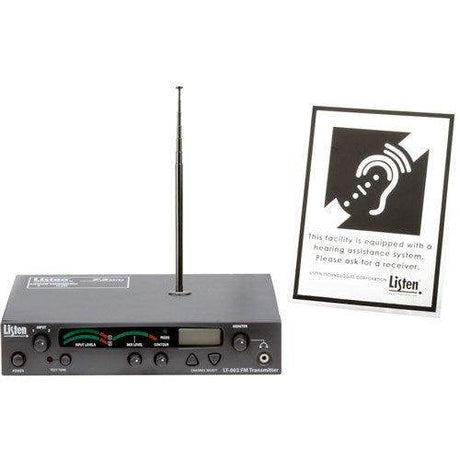 Listen Tech LT-803-072-P1 Stationary 3 channel RF transmitter bundle 72mhz - Creation Networks