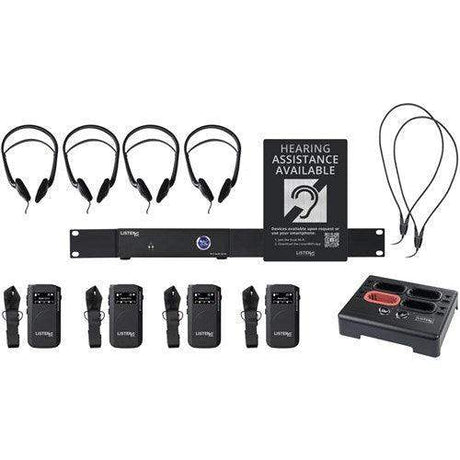 Listen Tech LWS-04-A1-D 2 Channel Wi-Fi System with 4 receivers (Dante) - Creation Networks