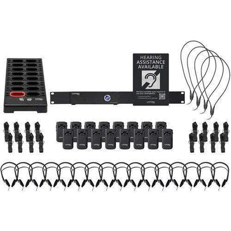 Listen Tech LWS-16-A1-D 2 Channel Wi-Fi System with 16 receivers (Dante) - Creation Networks