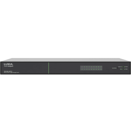 Luxul SW-505-16P-R 16 PoE+ | 2 Combo RJ45/SFP Ports - 1Gb L2/L3 Managed Switch, US Power Cord - Creation Networks