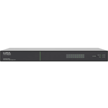 Luxul SW-505-16P-R 16 PoE+ | 2 Combo RJ45/SFP Ports - 1Gb L2/L3 Managed Switch, US Power Cord - Creation Networks
