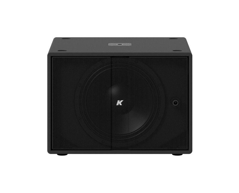 K-Array Thunder KS1 I Ultra-light, Self-Powered single 12” subwoofer with DSP and power outputs (Black)