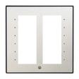 Crestron C2NI/INETI-FPB-T-S/STEEL – Architectural Faceplate for Cameo International Keypad, Black Textured with Stainless Steel Inlay Accessories Crestron