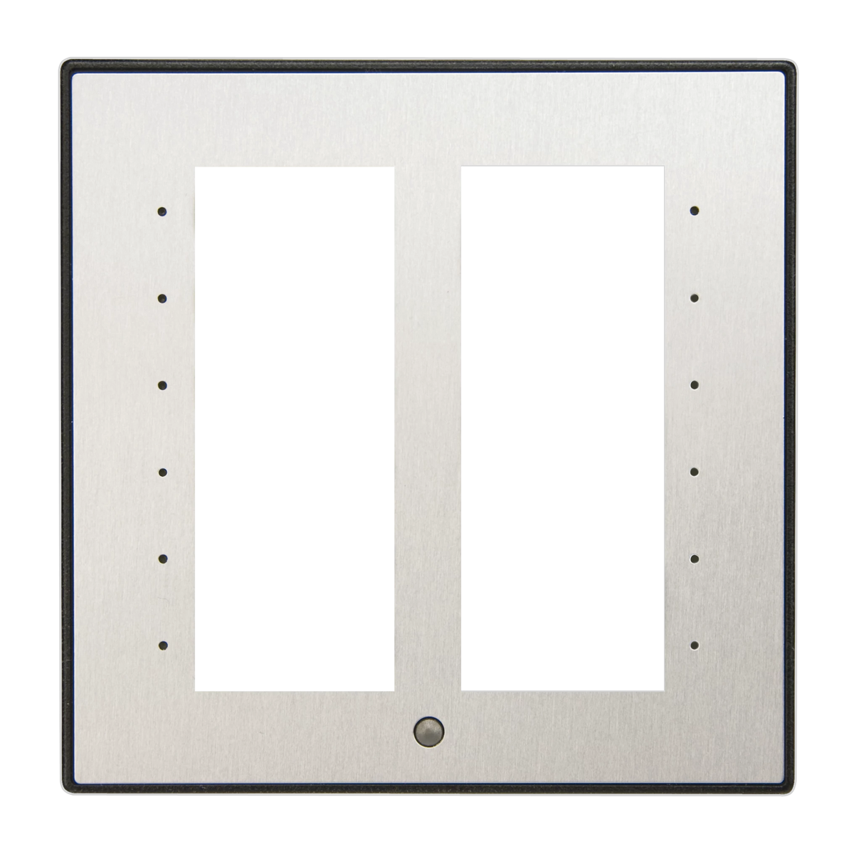 Crestron C2NI/INETI-FPB-T-S/STEEL – Architectural Faceplate for Cameo International Keypad, Black Textured with Stainless Steel Inlay Accessories Crestron