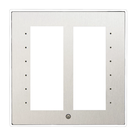 Crestron C2NI/INETI-FPW-T-S/STEEL – Cameo International Keypad Faceplate, White Textured w/ Stainless Steel Inlay Accessories Crestron