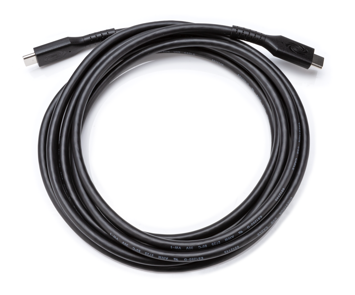 Crestron CBL-USB3G1-C-C-9 – USB-C to USB-C Cable, USB 3.2 Gen 1, DisplayPort Alt Mode, 9 ft Audio & Video Cables Crestron