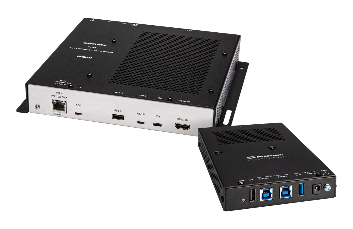Crestron Collab Classroom — Microsoft Teams Rooms with 1 Beyond i12D 3-Camera Intelligent Switching, Sennheiser Ceiling Mic and PoE Speakers Video Conferencing System Bundle Crestron