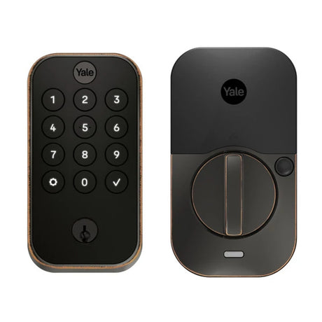 Crestron CLK-YL-YRD614-CR2-0BP – Yale Pro 2 Push Button Deadbolt, Oil Rubbed Bronze Door Hardware Crestron