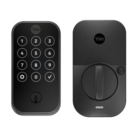 Crestron CLK-YL-YRD624-CR2-BSP – Yale Pro 2 Deadbolt with Touchscreen Keypad, infiNET EX, Black Suede Automation Control Modules Crestron