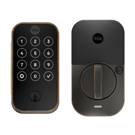 Crestron CLK-YL-YRD624-CR2-0BP – Yale Pro 2 Deadbolt with Touchscreen Keypad, Oil Rubbed Bronze Door Hardware Crestron