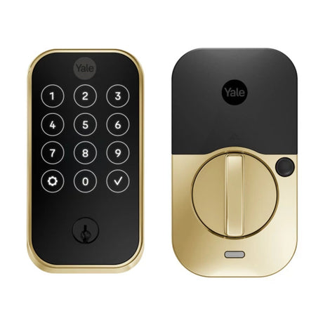 Crestron Yale Pro® 2 Deadbolt with Touchscreen Keypad and infiNET EX® Wireless Communication, Lifetime Brass Automation Control Modules Crestron
