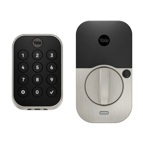 Crestron CLK-YL-YRD634-CR2-619 – Yale Pro 2 Key Free Push Button Deadbolt, Satin Nickel Automation Control Modules Crestron