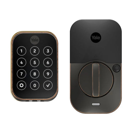 Crestron CLK-YL-YRD654-CR2-0BP – Yale Pro 2 Key Free Touchscreen Deadbolt, Oil Rubbed Bronze Door Hardware Crestron