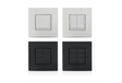 Crestron CLWI-1SW2EX-ANTH – 1-Switch 2-Gang Expansion Keypad, Anthracite Crestron