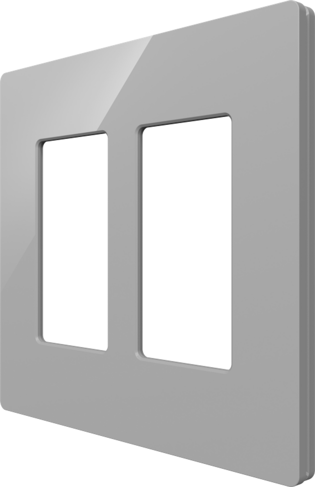 Crestron CM2-FP-G2-G-S – Cameo 2 Faceplate, 2-Gang, Gray Smooth Crestron