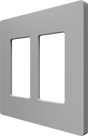 Crestron CM2-FP-G2-G-T – Cameo 2 2-Gang Faceplate, Gray Textured Lighting Controls Crestron