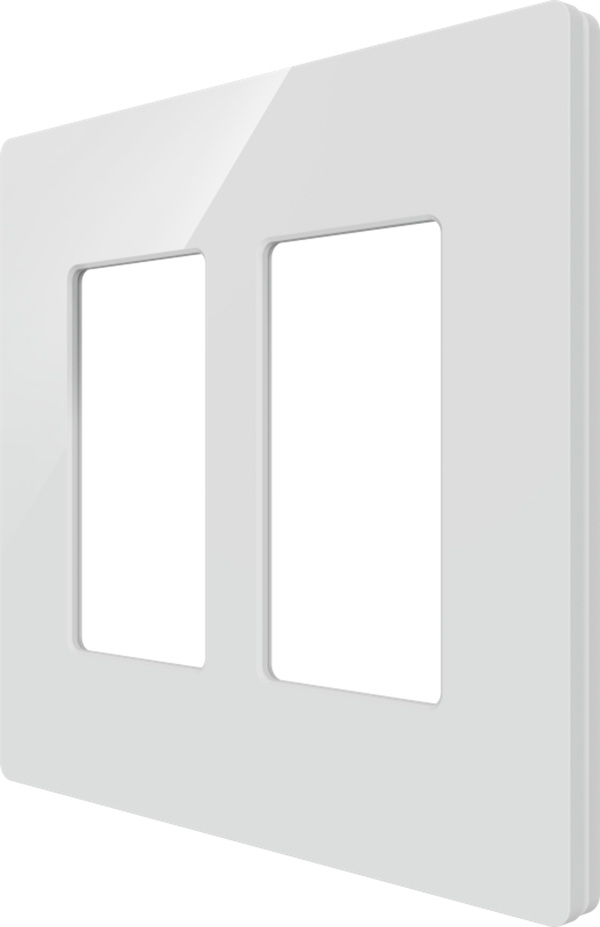 Crestron CM2-FP-G2-W-S – Cameo 2 Faceplate, 2-Gang, White Smooth Lighting Controls Crestron