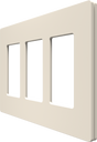 Crestron CM2-FP-G3-A-T – Cameo 2 Faceplate, 3-Gang, Almond Textured Lighting Controls Crestron
