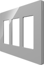Crestron CM2-FP-G3-G-S – Cameo 2 3-Gang Faceplate, Gray Smooth Lighting Controls Crestron