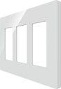 Crestron Cameo 2 Faceplate, 3-Gang, White Smooth – CM2-FP-G3-W-S Accessories Crestron