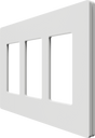 Crestron CM2-FP-G3-W-T – Cameo 2 Faceplate, 3-Gang, White Textured Lighting Controls Crestron