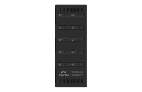 Crestron DIN-EN-6X18-HC-5OPEN – DIN Rail Lighting Control Enclosure, 6 Rails x 18M, 5 Cover Openings AV Cabinets Crestron