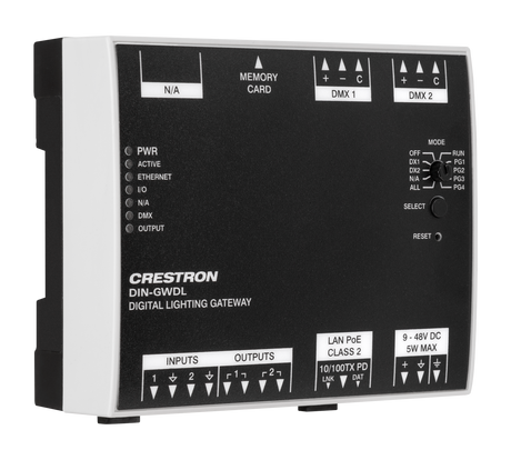 Crestron DIN-GWDL – Digital Lighting Gateway, DIN Rail Mount Automation Control Modules Crestron