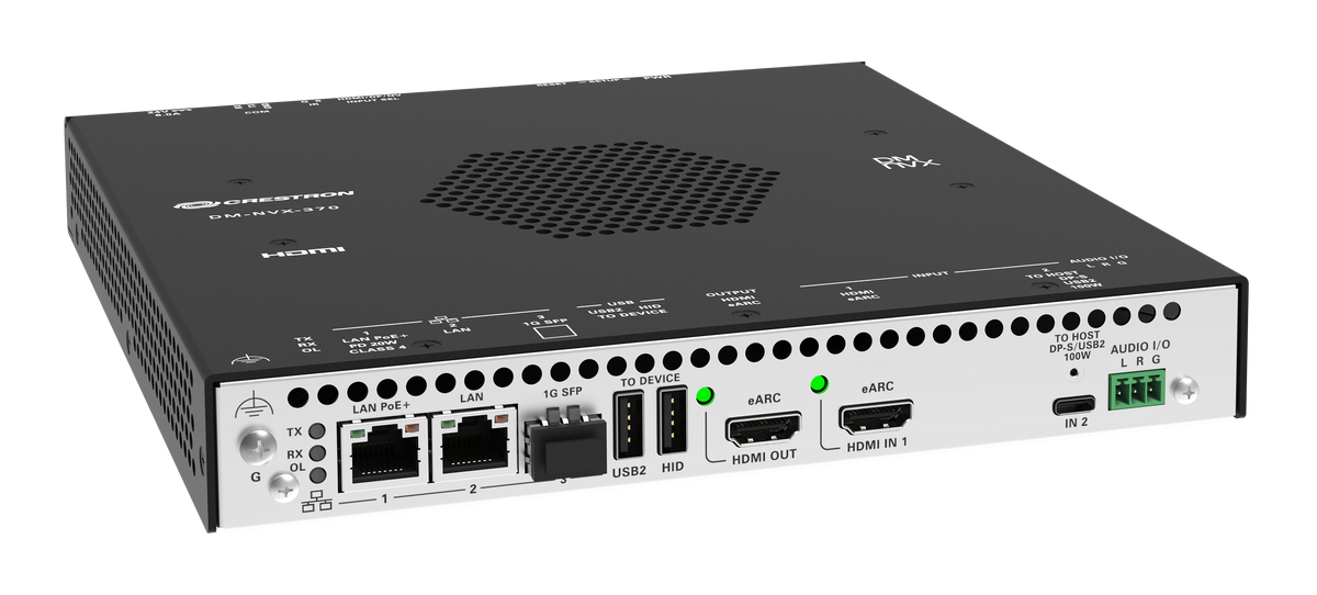 Crestron DM-NVX-370 – DM NVX 4K60 4:4:4 AV-over-IP Encoder/Decoder with HDMI & USB-C AV over IP Crestron