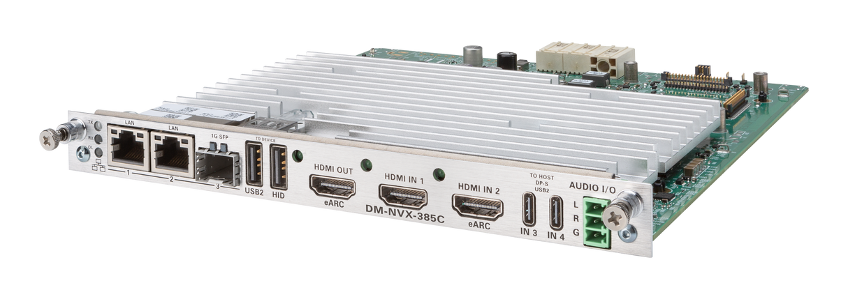 Crestron DM-NVX-385C – 5K 4x1 AV-over-IP Switcher Card, HDMI and USB-C Video Transmitters Crestron