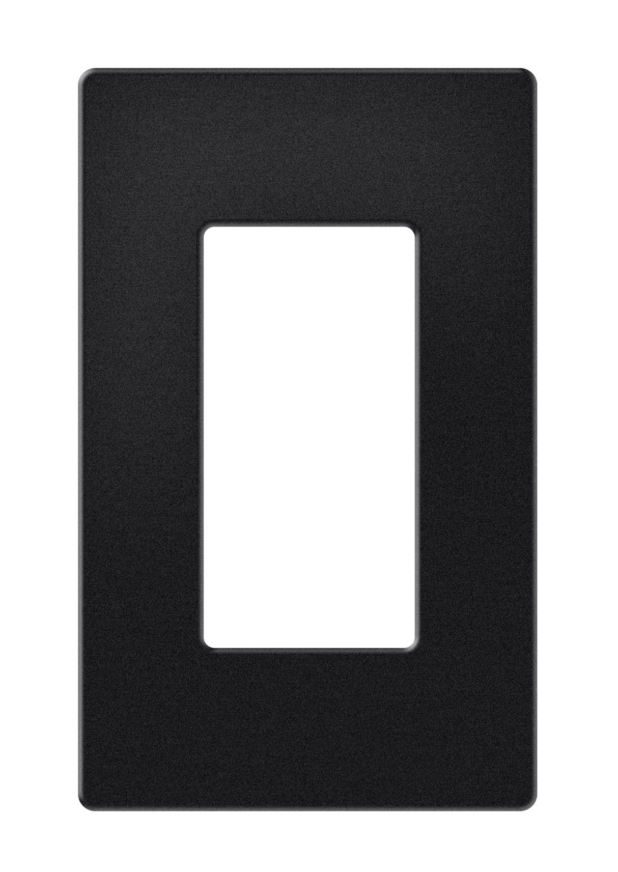 Crestron FP-G1-B-T – Decorator Style Faceplate, 1-Gang, Black Textured Wall Boxes Crestron