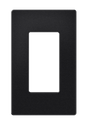 Crestron FP-G1-B-T – Decorator Style Faceplate, 1-Gang, Black Textured Wall Boxes Crestron